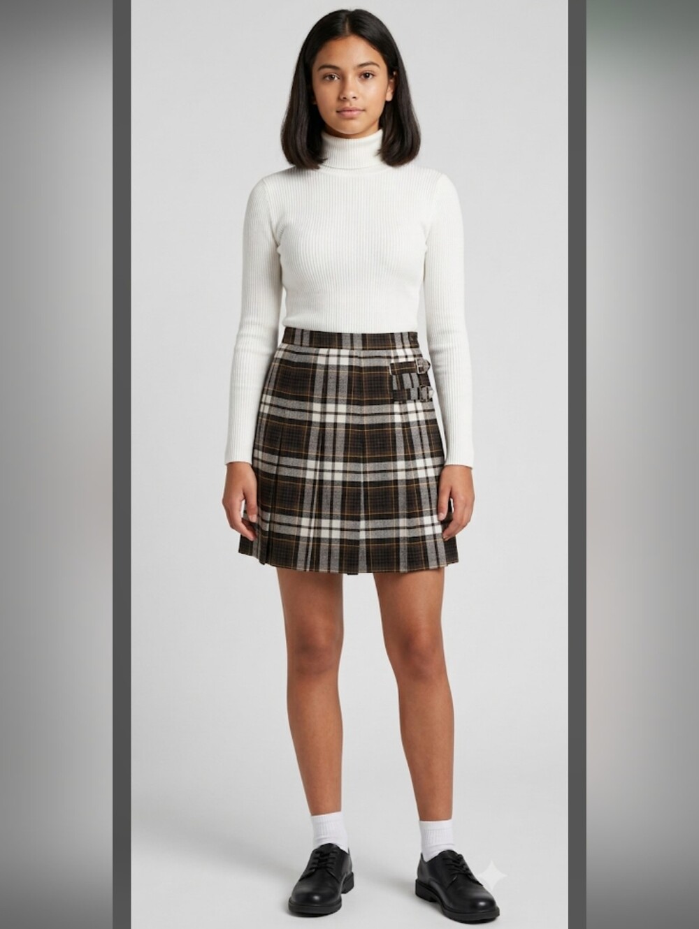 NWT French Toast Scooter Skort Skirt Girls 16.5 Plaid Pleated School Uniform